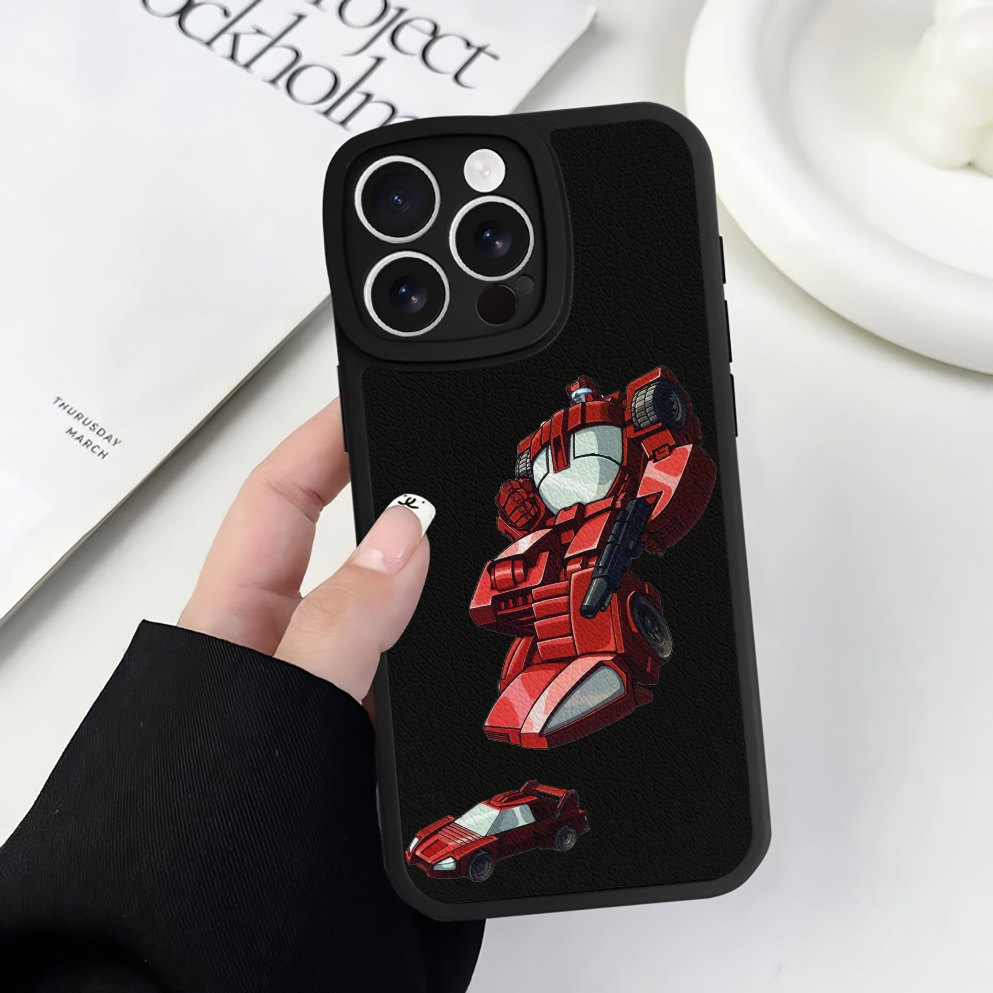 （画像用）  【iPhone 16シリーズ対応】シリコンスマホケース（レザー調） 材質：シリコン